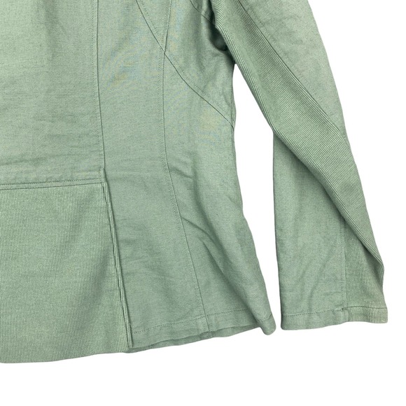 Sundance Green Linen Cotton Moto Jacket - Picture 6 of 7